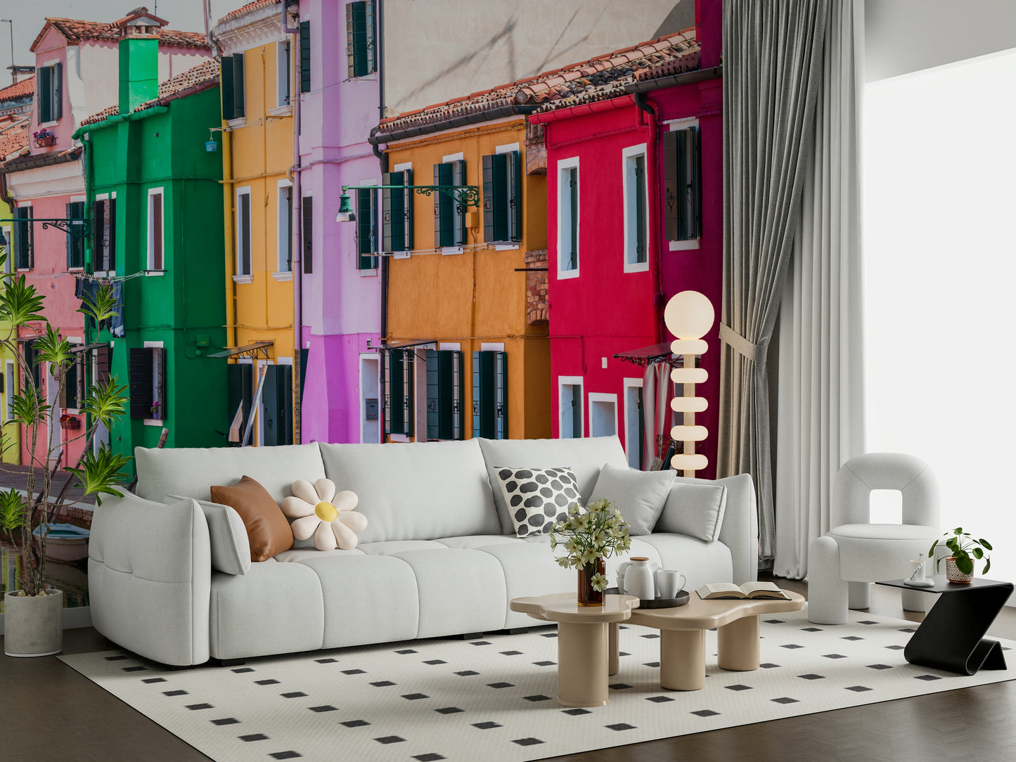 Burano Colors Wall Mural