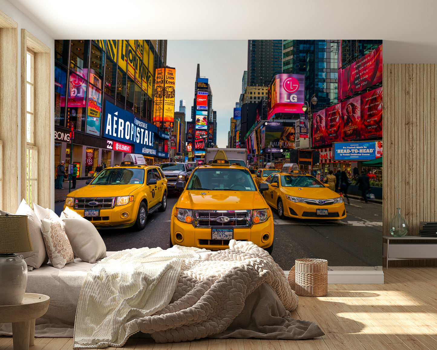 Times Square Rush Wall Mural