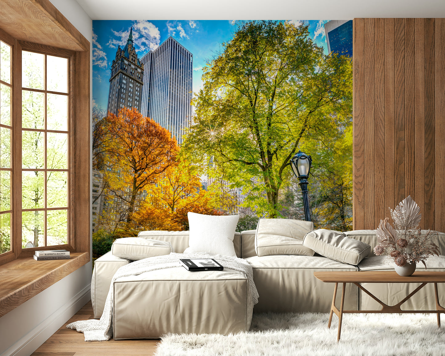Central Park in Fall Colors Wall Mural