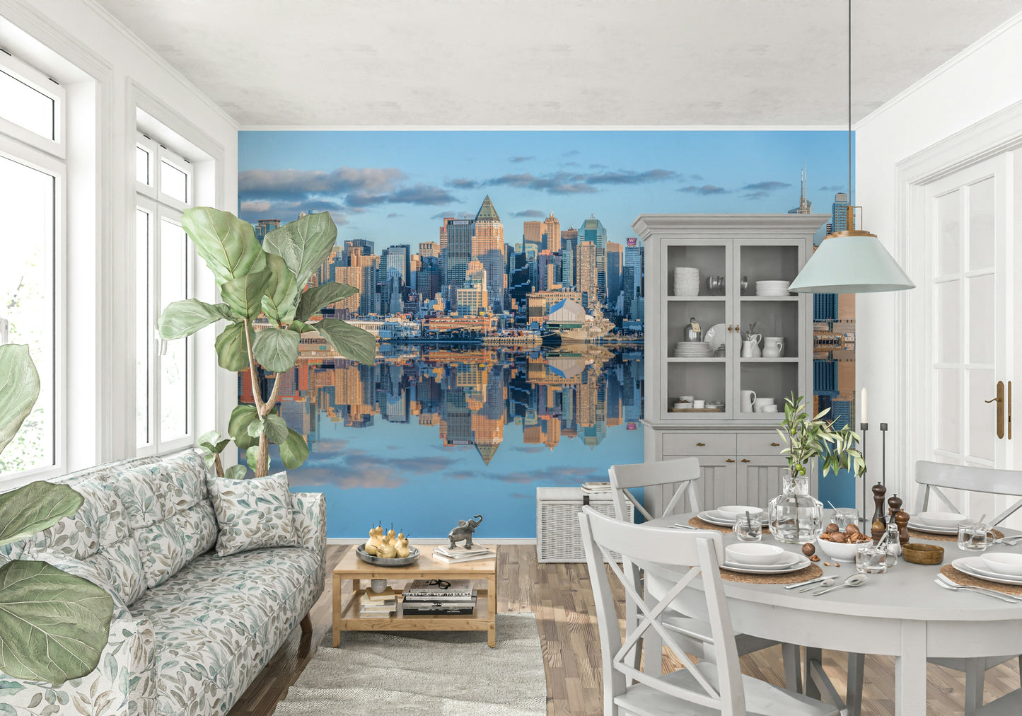 Lower Manhattan skyline Wall Mural