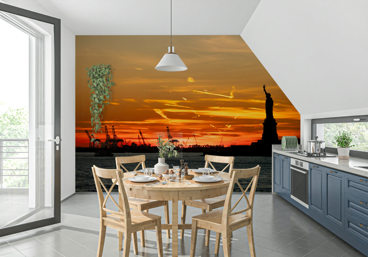 Liberty Sunset Wall Mural