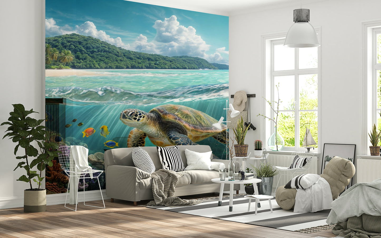 Sea Turtle's Paradise Wall Mural
