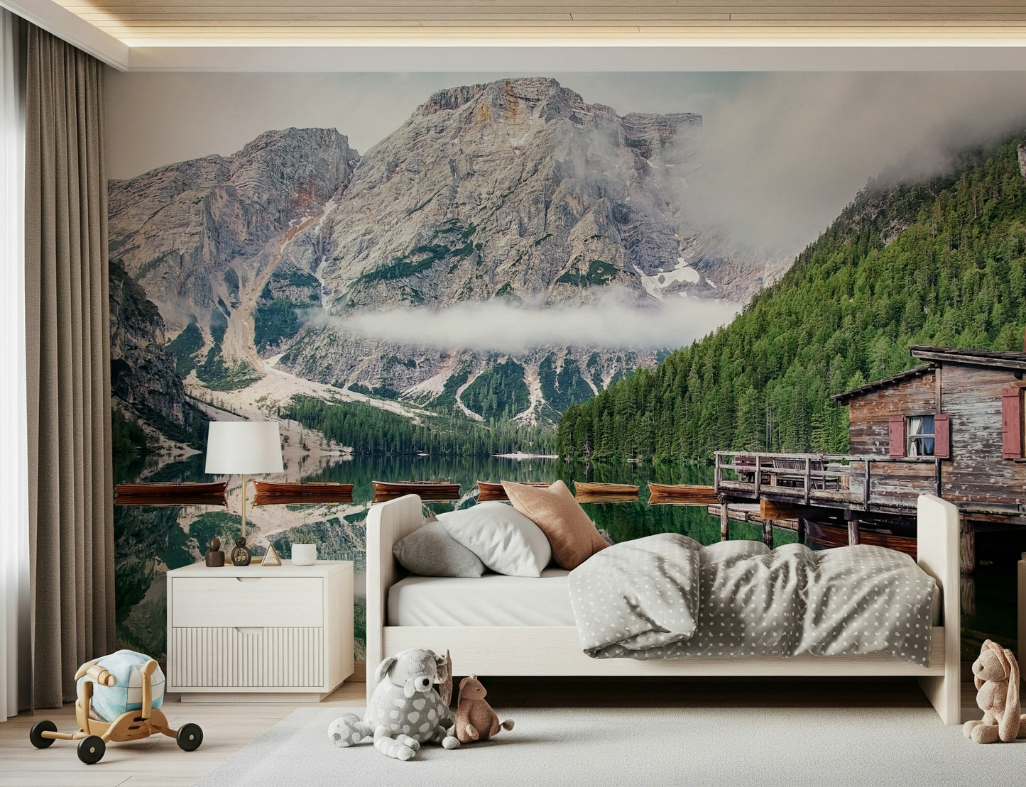 Lake Braies Calm Wall Mural