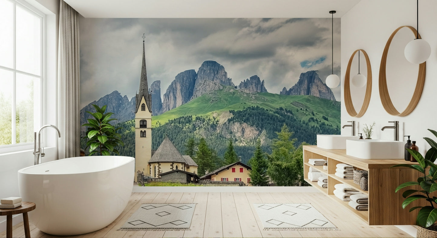 Italian Alps Vista Wall Mural