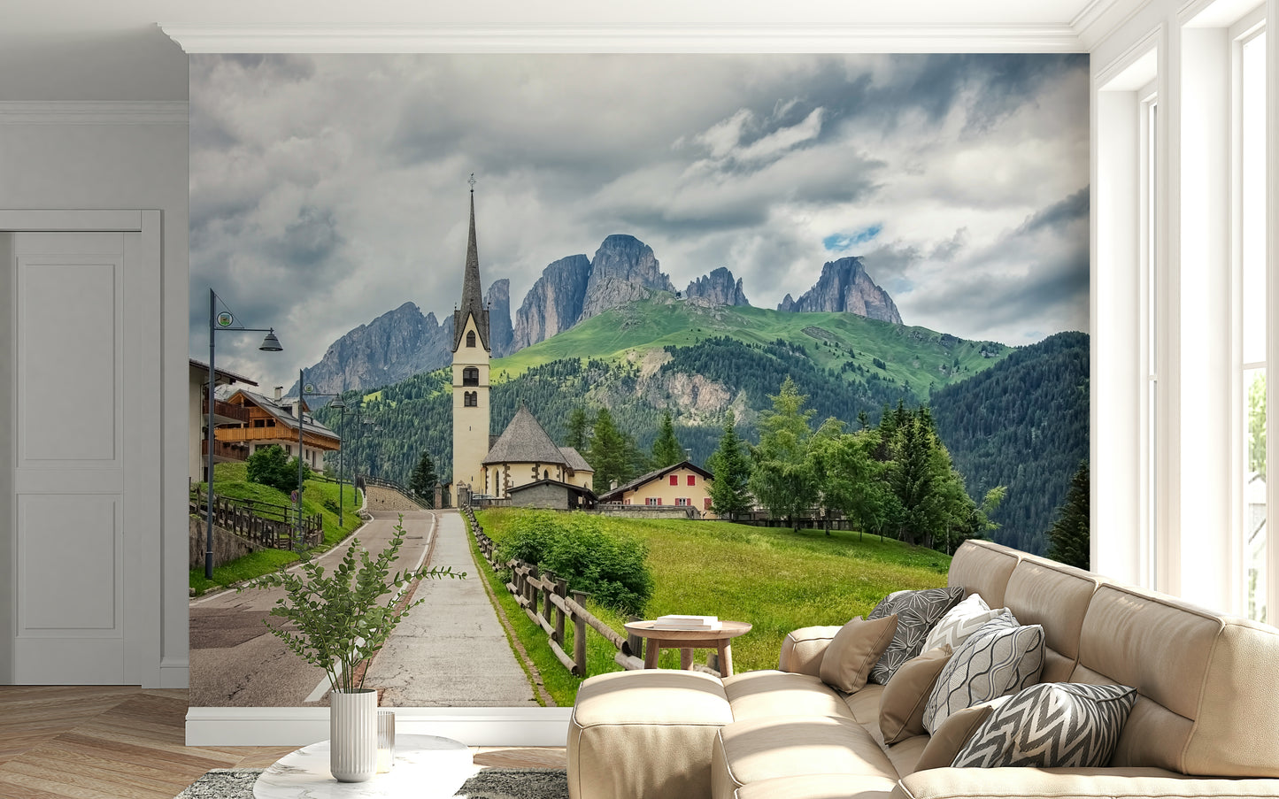 Italian Alps Vista Wall Mural
