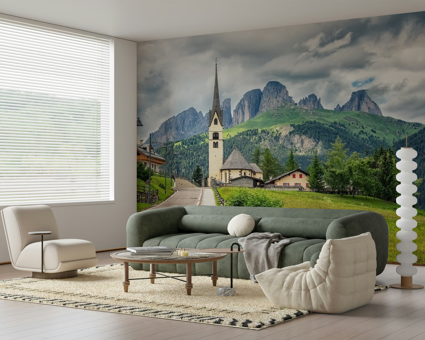 Italian Alps Vista Wall Mural