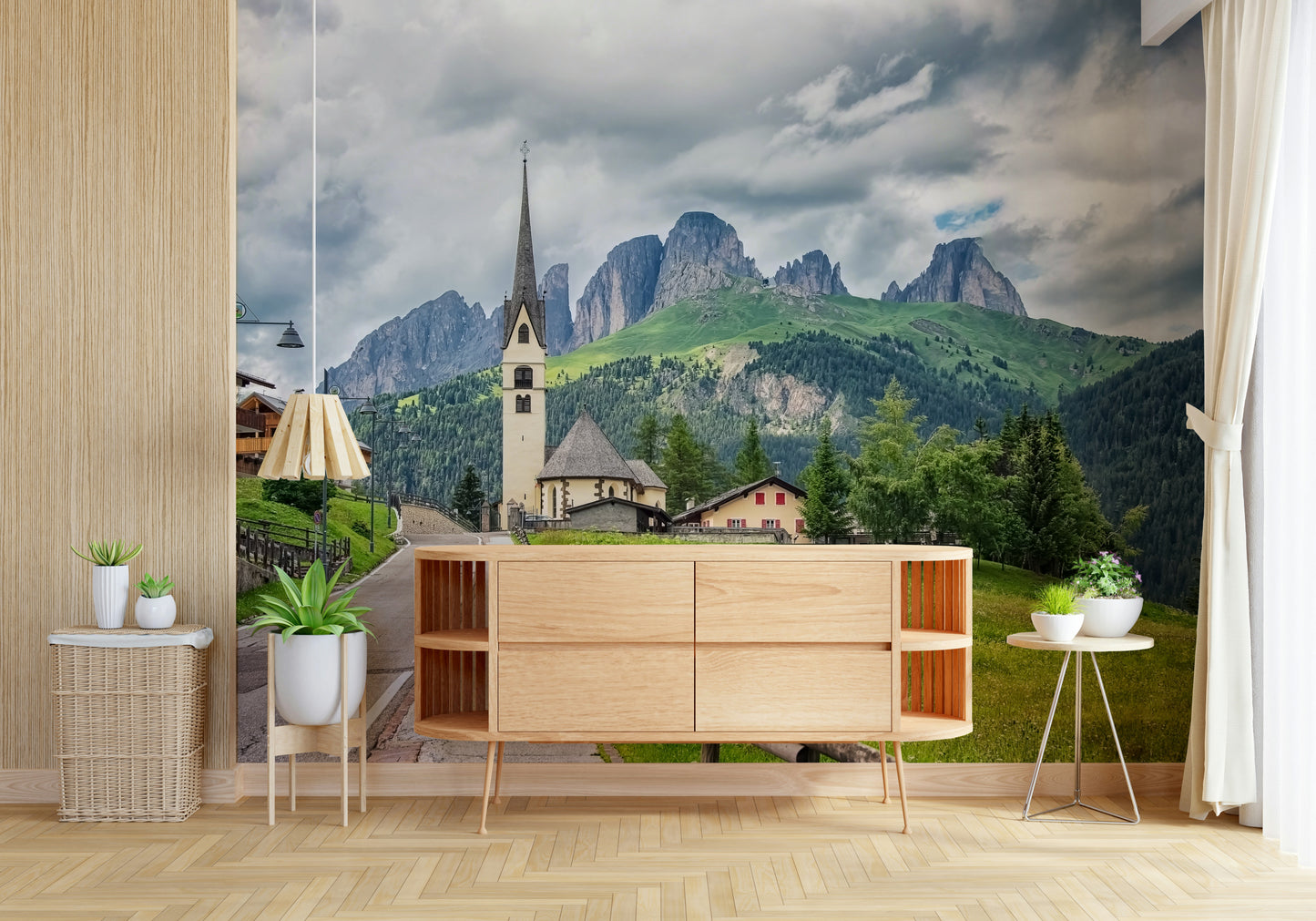 Italian Alps Vista Wall Mural