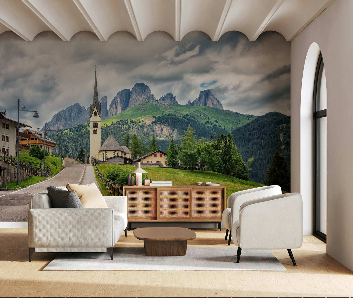 Italian Alps Vista Wall Mural