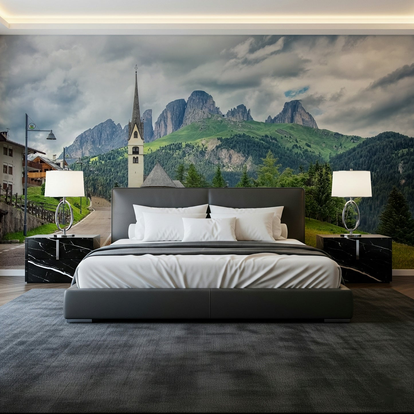 Italian Alps Vista Wall Mural