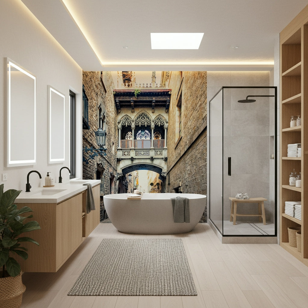 Gothic Quarter Archway Wall Mural