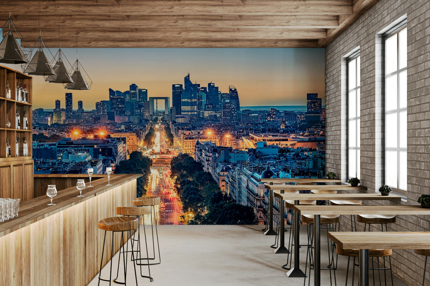 Twilight Metropolis Wall Mural