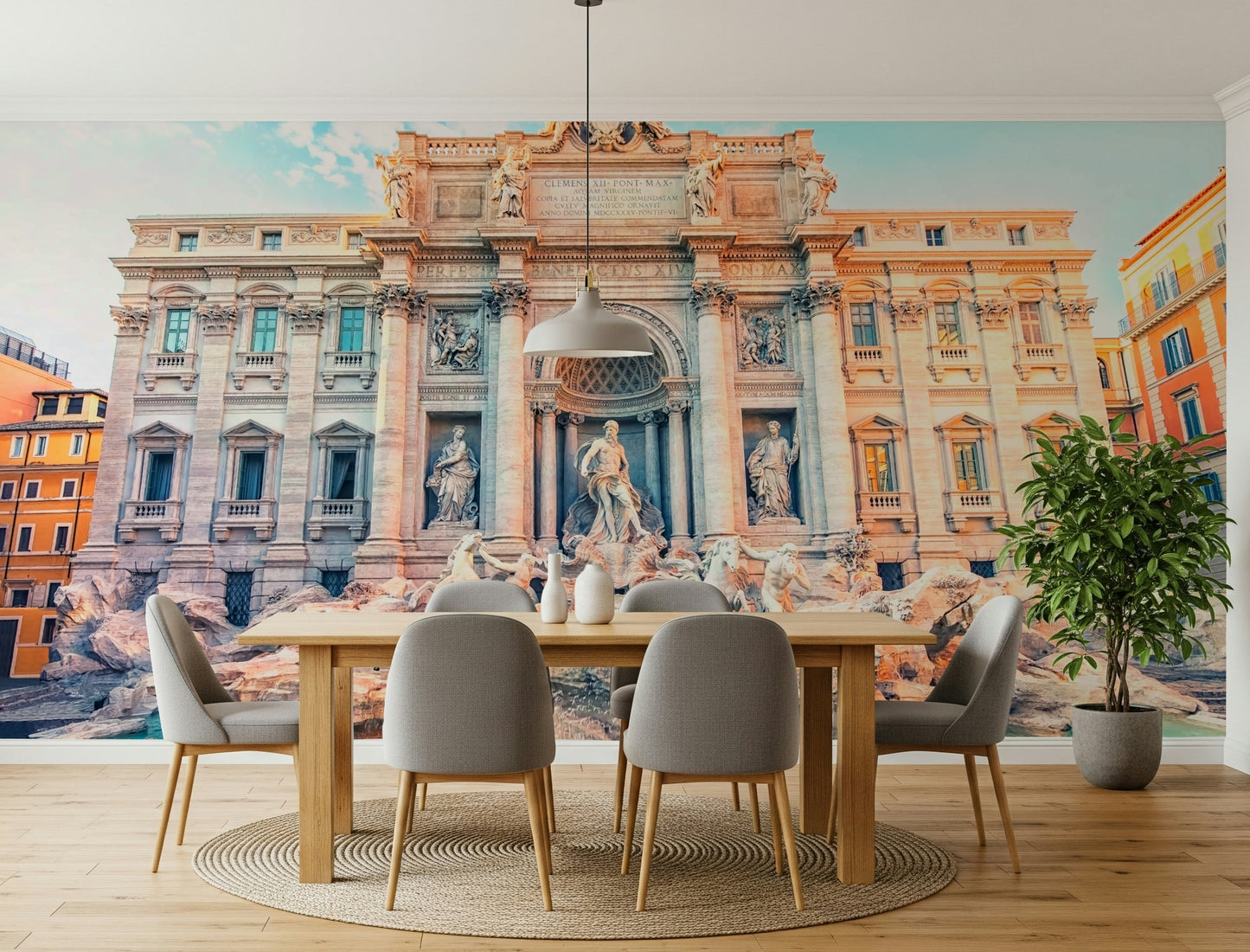 Trevi's Turquoise Dream Wall Mural