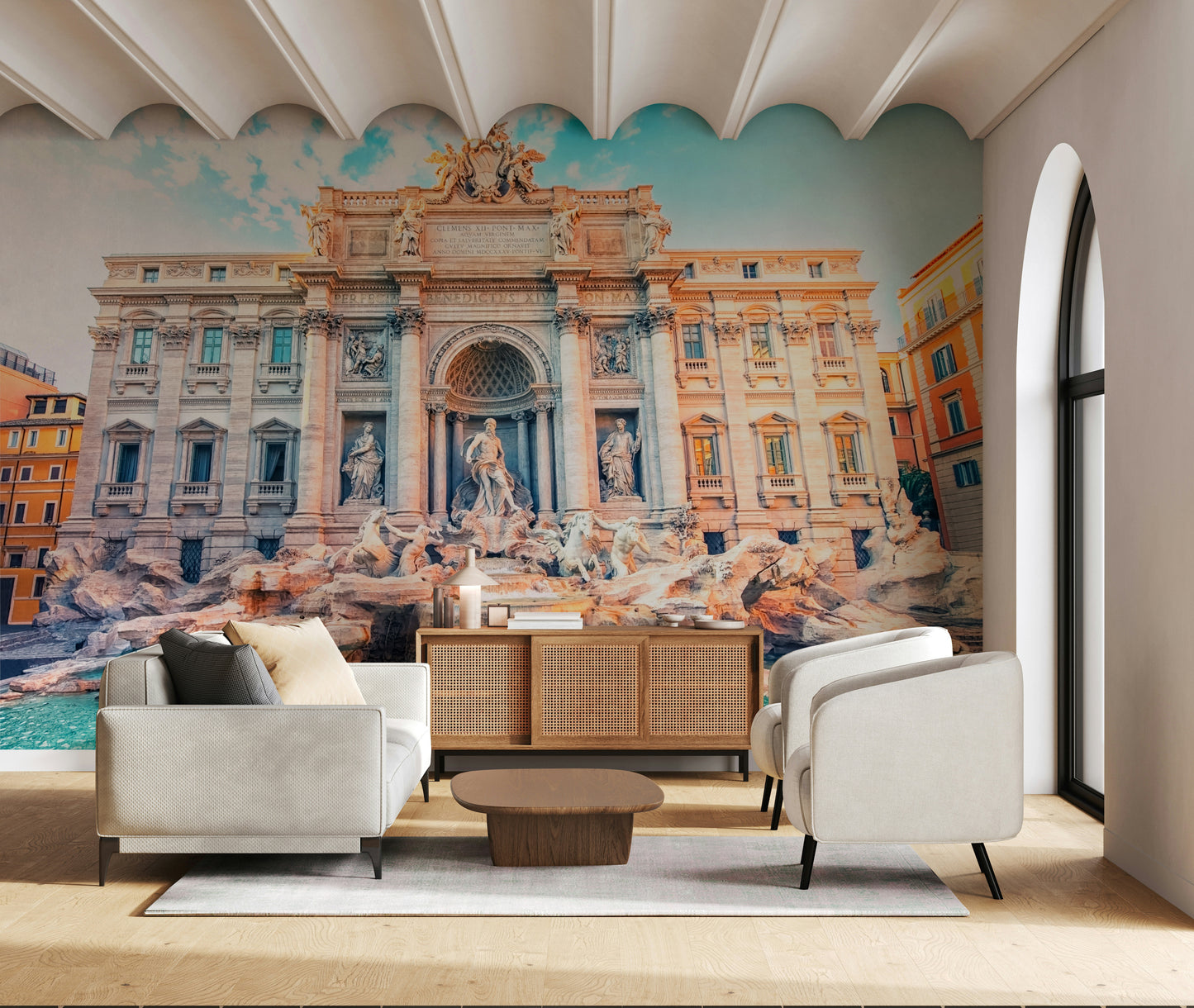 Trevi's Turquoise Dream Wall Mural