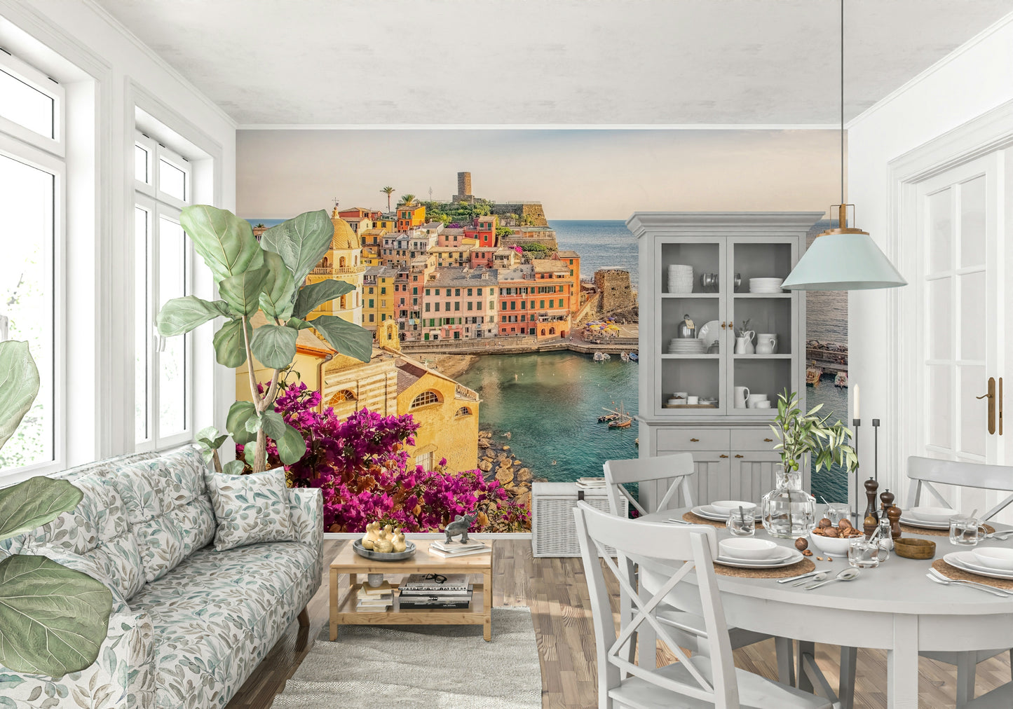 Italian Riviera View Wall Mural