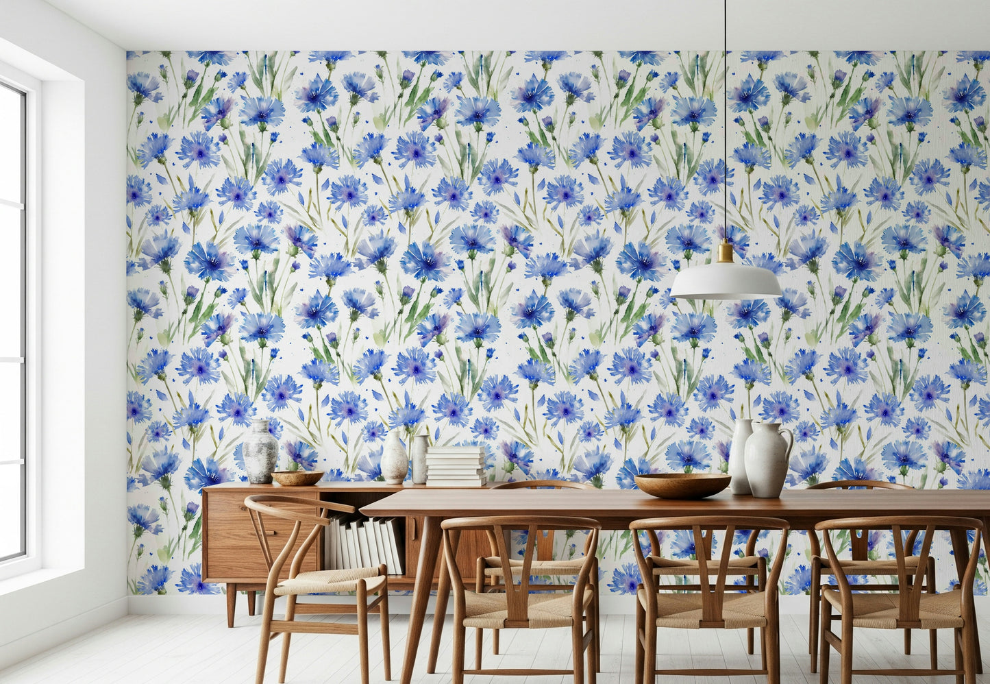 Blue Cornflower Dream Wallpaper⁠