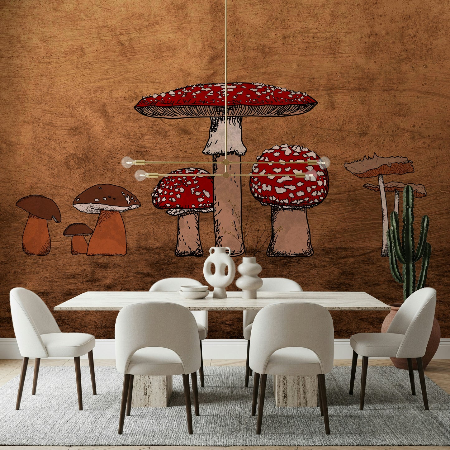 Ancient Mushrooms Wall Mural