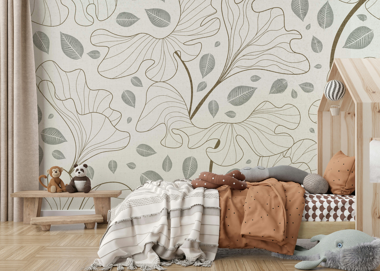 Timeless Ginkgo Garden Wall Mural