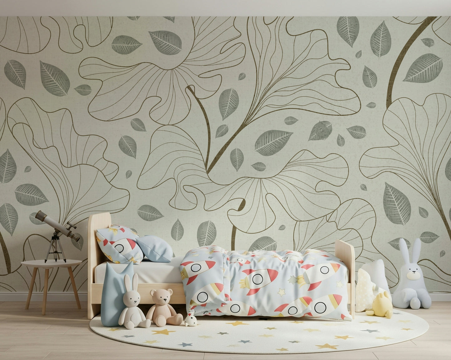 Timeless Ginkgo Garden Wall Mural