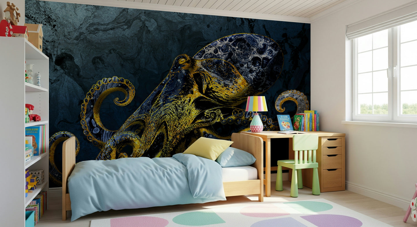 Octopus Majesty Wall Mural