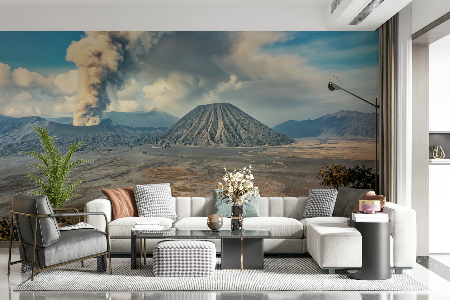 Mount Bromo Eruption Wall Mural