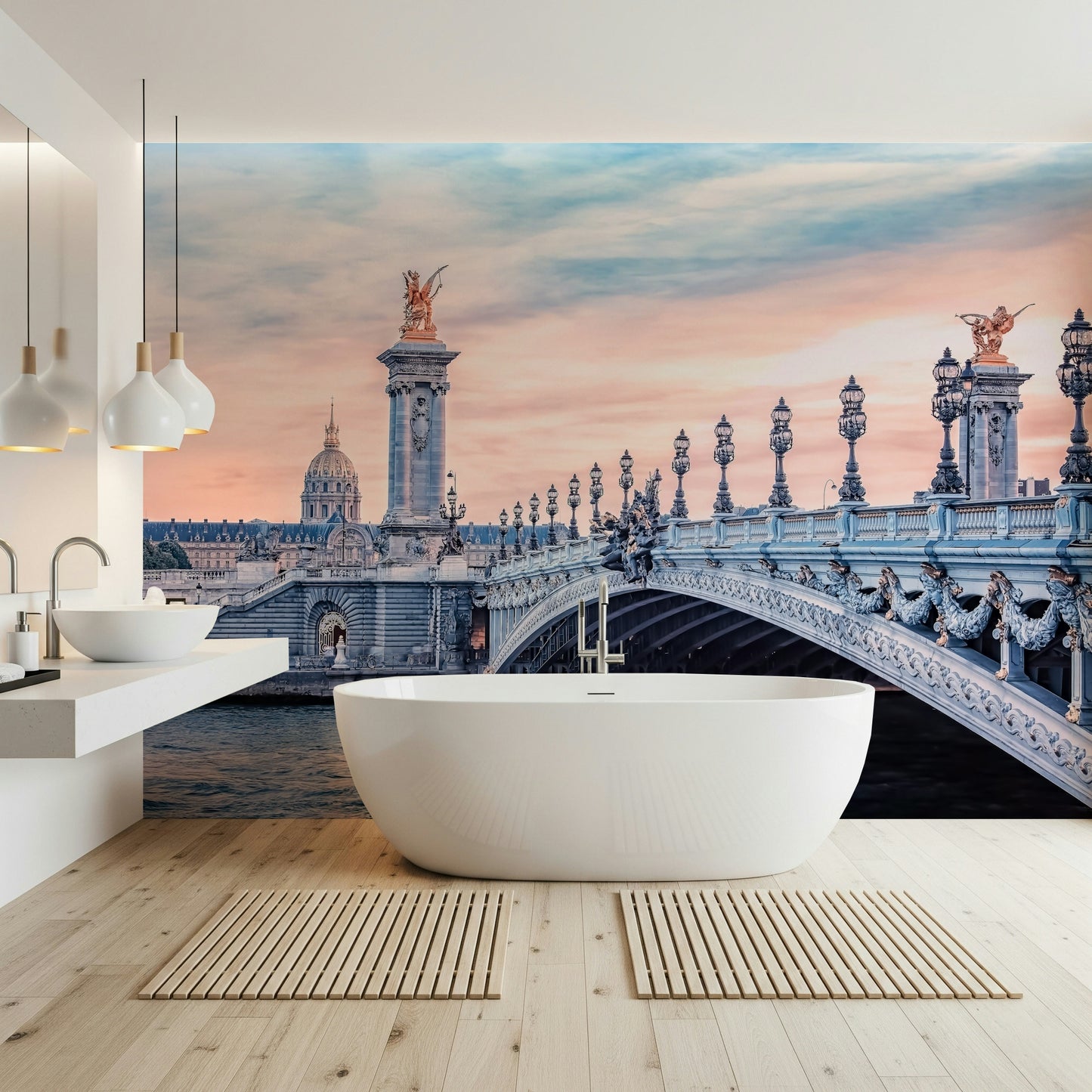 Parisian Bridge Dream Wall Mural