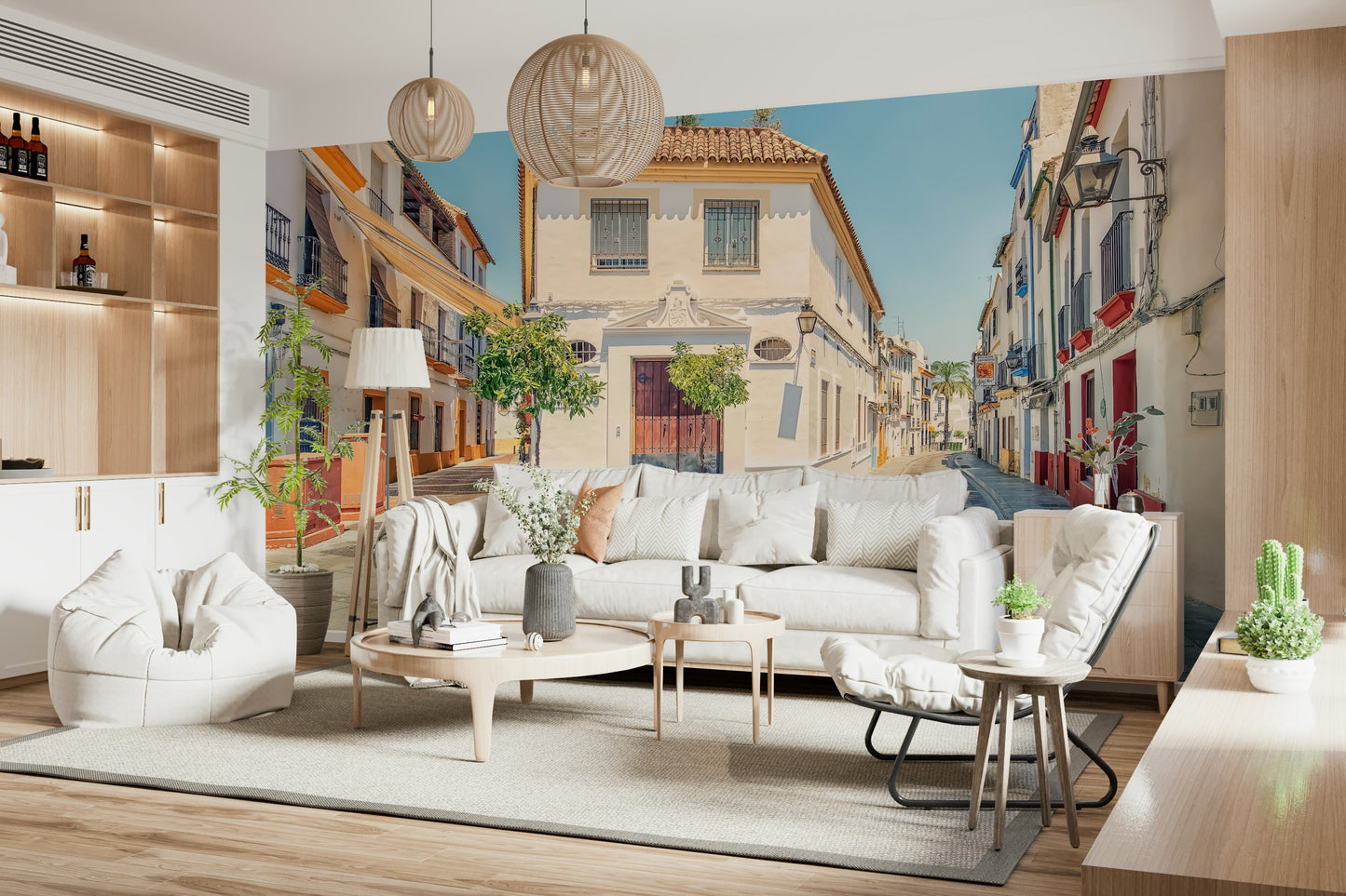 Spanish Street Charm Wall Mural
