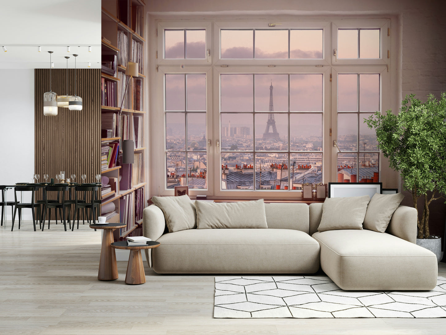 Window to Paris Wall Mural