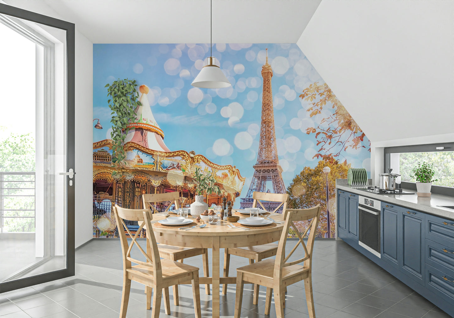 Parisian Carousel Dream Wall Mural