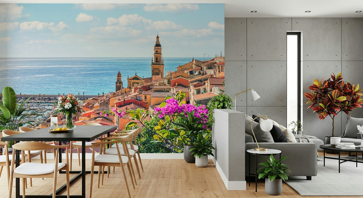 Mediterranean Village Wall Mural