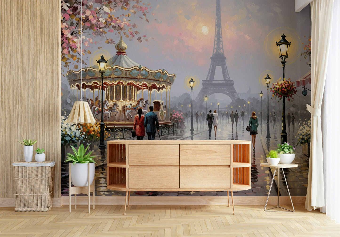 Paris Romance Wall Mural
