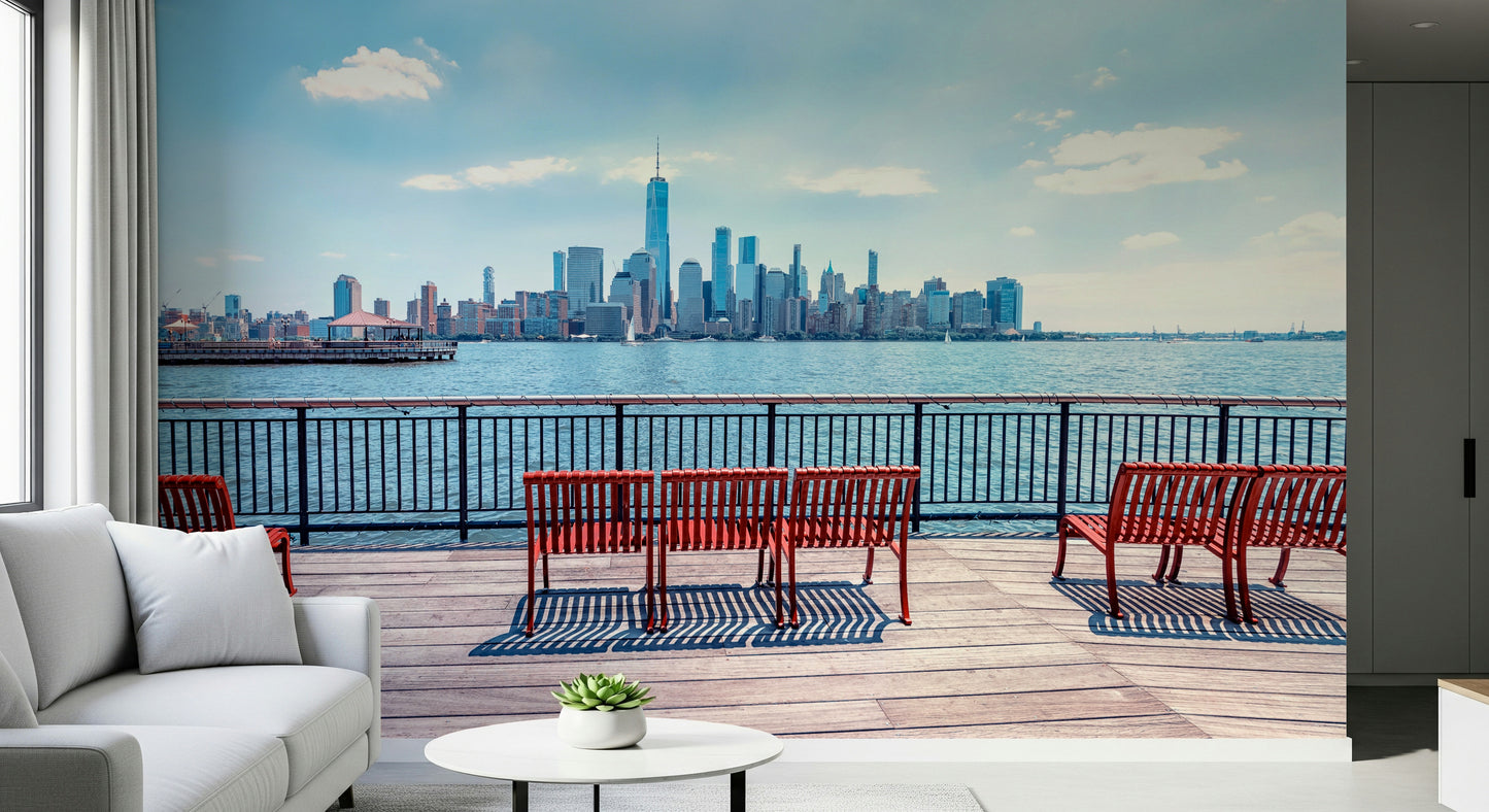 City Skyline View Wall Mural