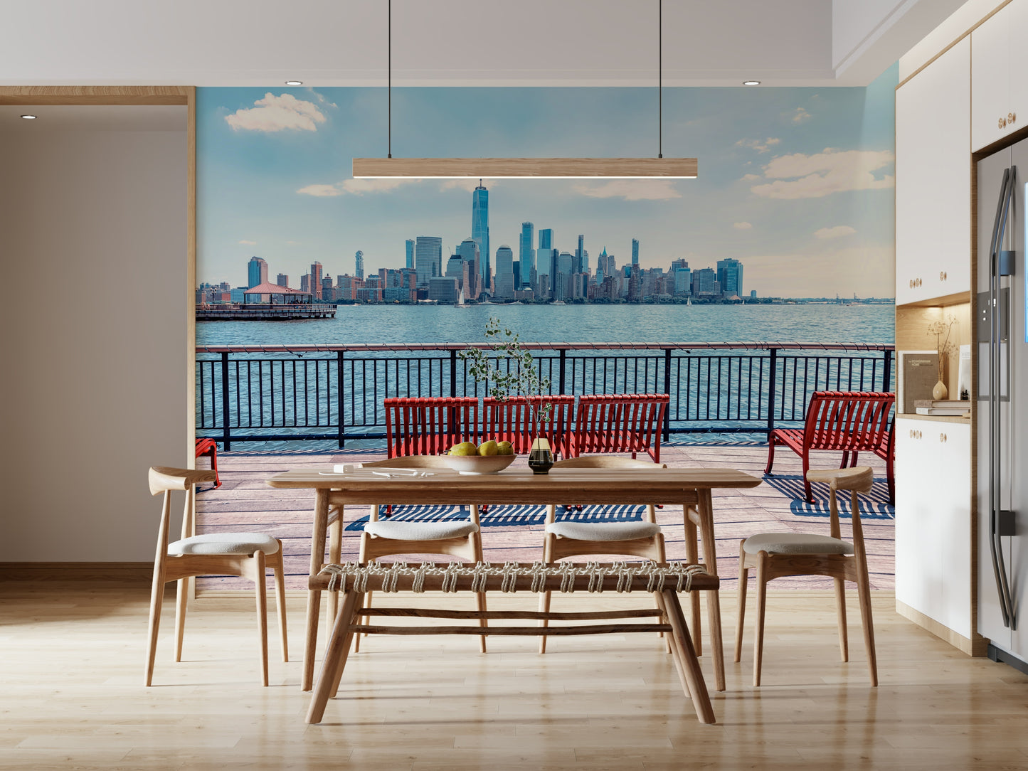 City Skyline View Wall Mural