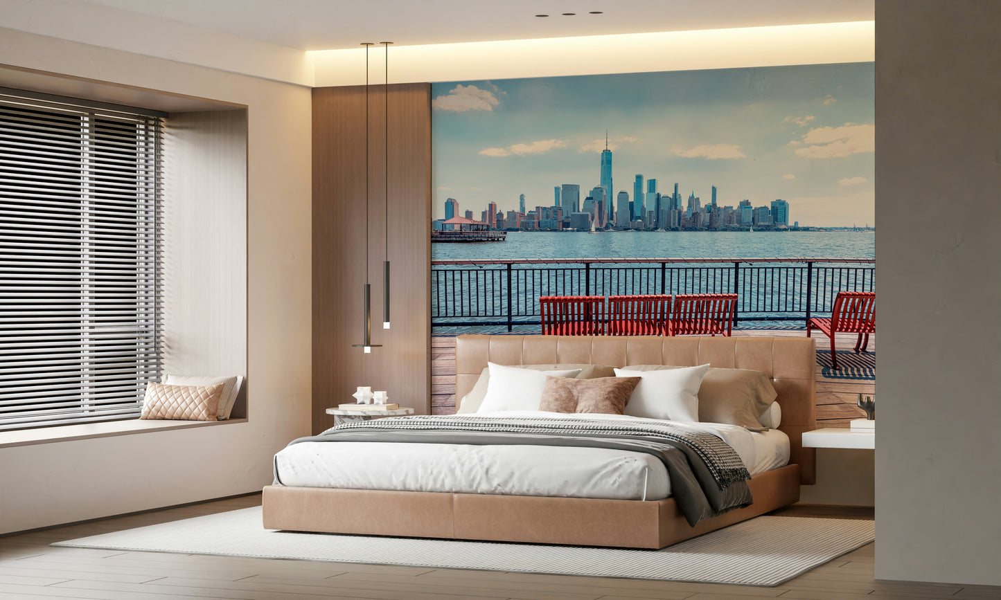 City Skyline View Wall Mural