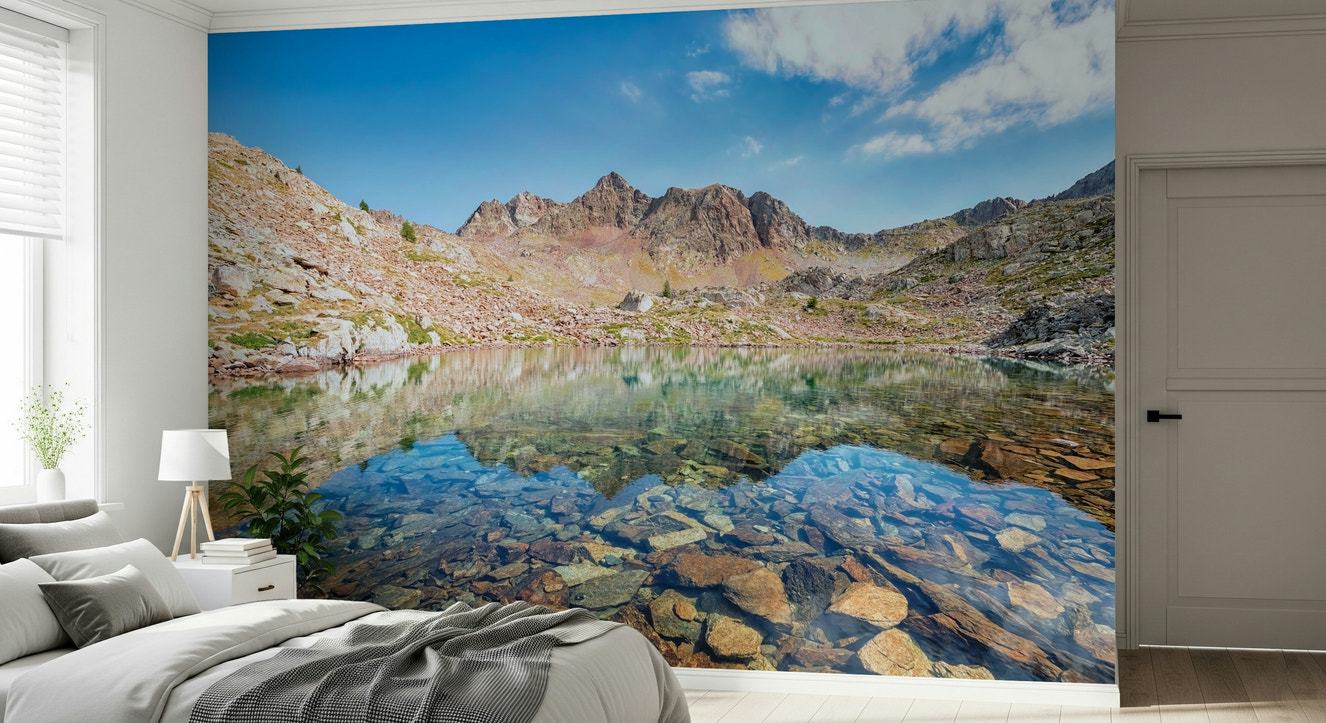 Mountain Lake Serenity Wall Mural