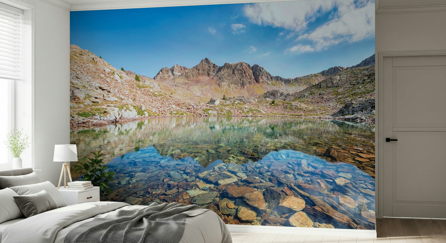 Mountain Lake Serenity Wall Mural