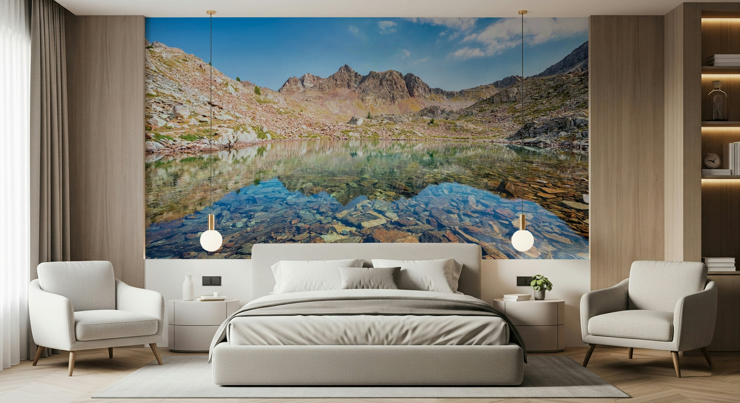 Mountain Lake Serenity Wall Mural