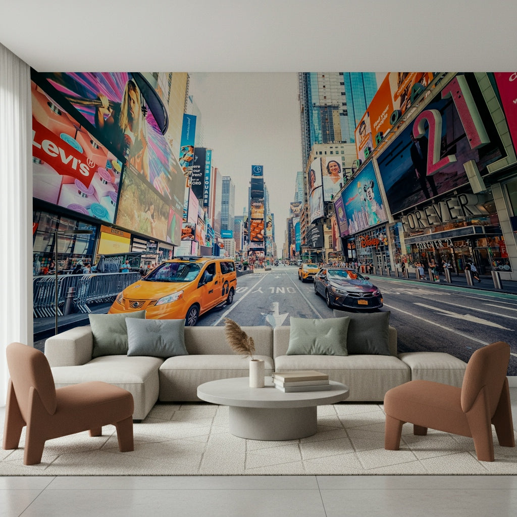 Times Square Hustle Wall Mural