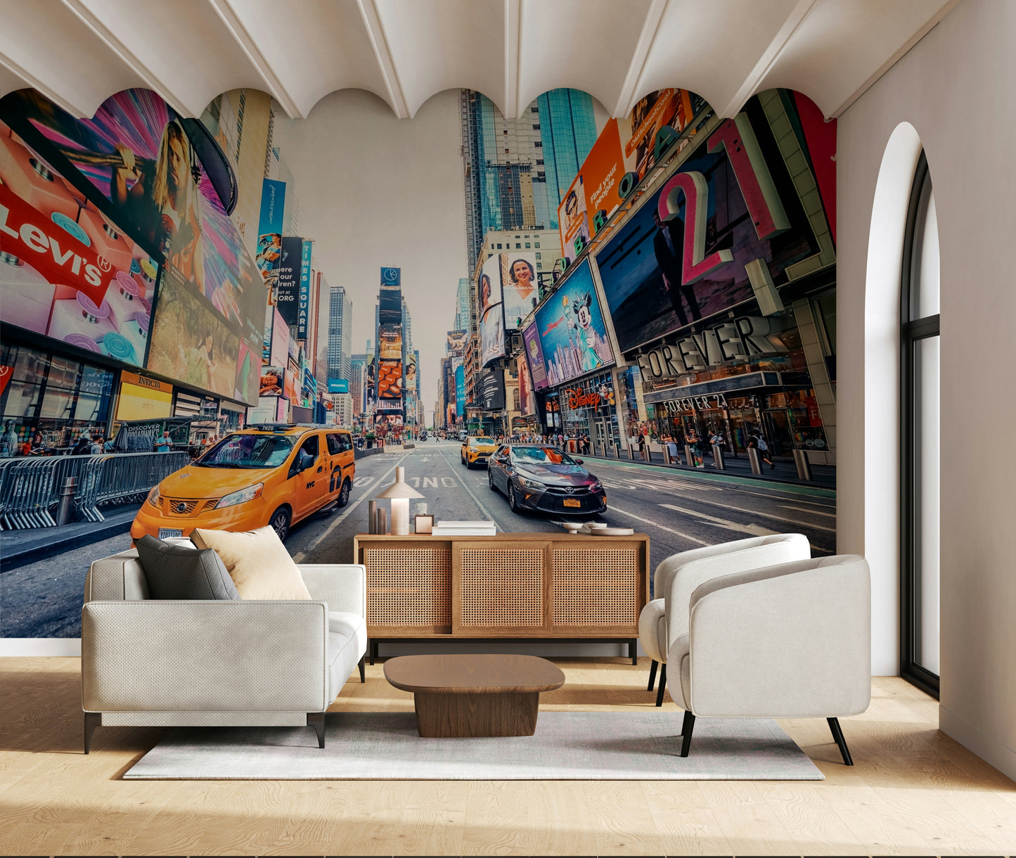 Times Square Hustle Wall Mural