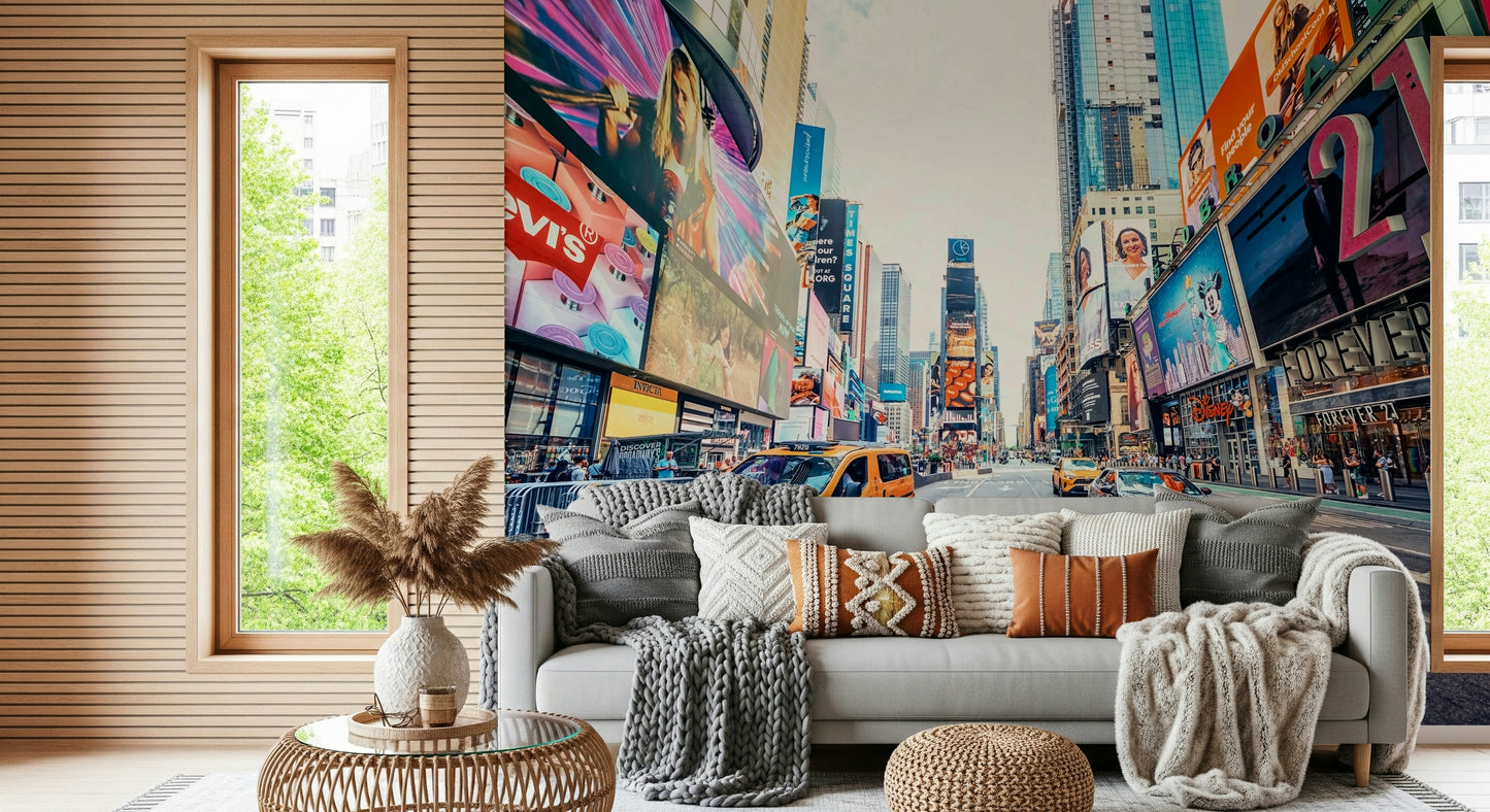 Times Square Hustle Wall Mural