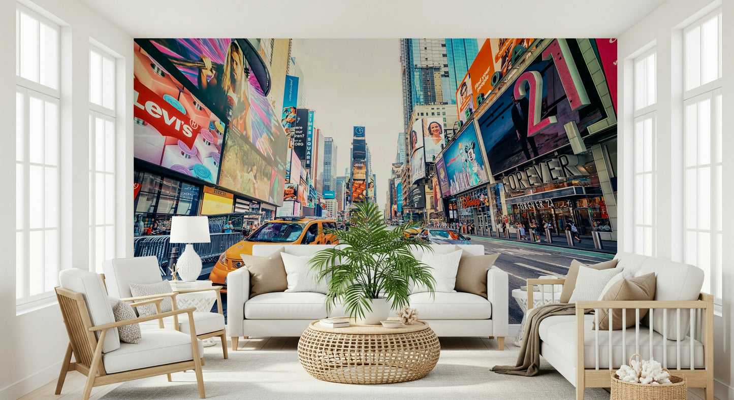 Times Square Hustle Wall Mural