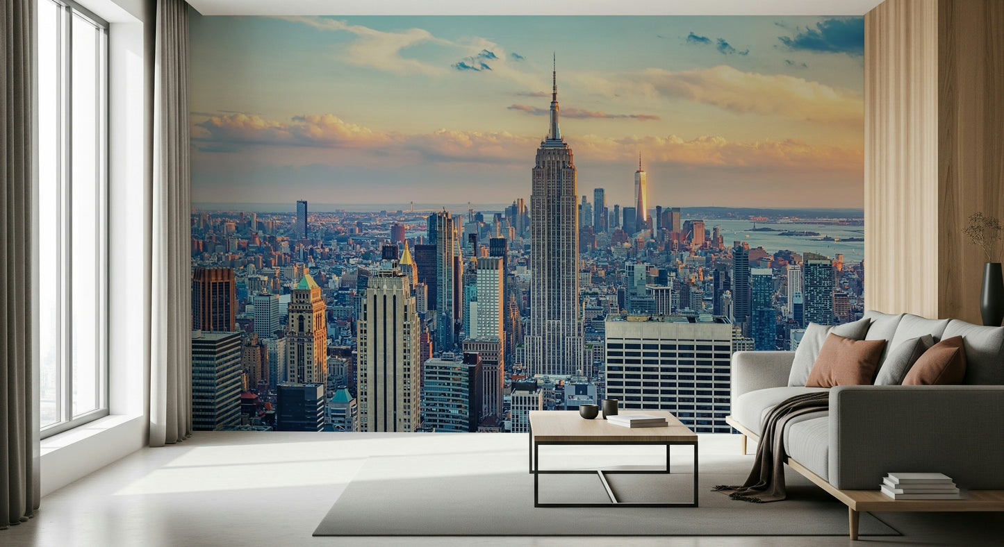 Manhattan Dawn Hues Wall Mural