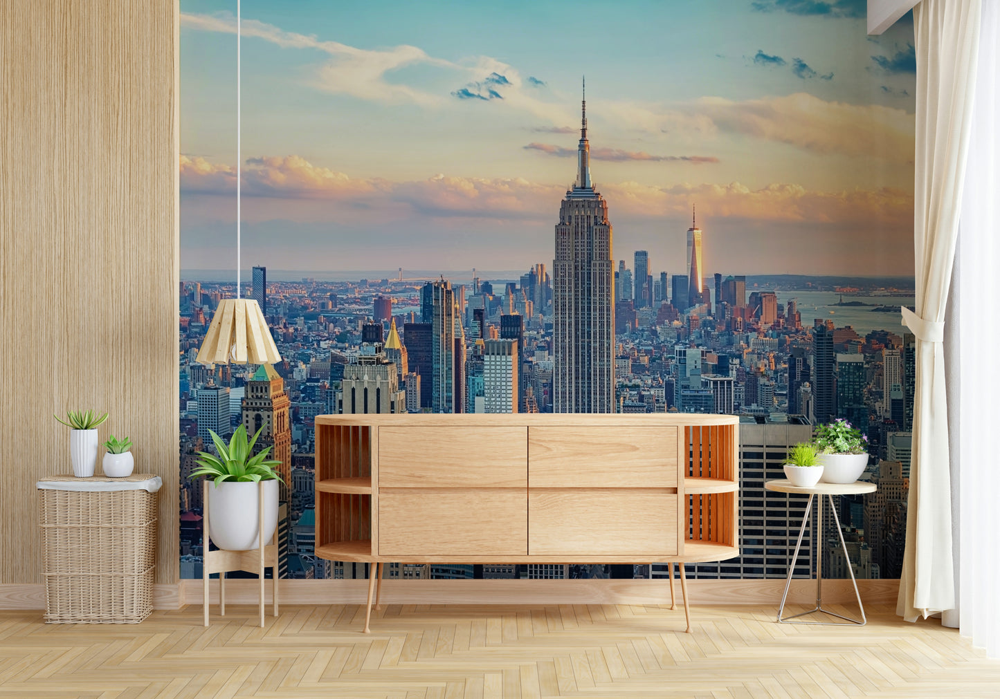Manhattan Dawn Hues Wall Mural