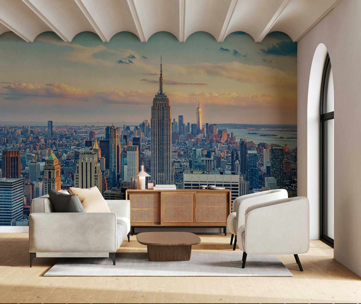 Manhattan Dawn Hues Wall Mural