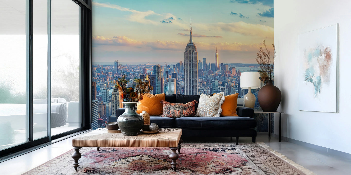 Manhattan Dawn Hues Wall Mural