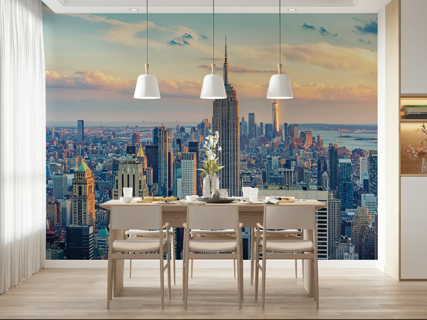 Manhattan Dawn Hues Wall Mural