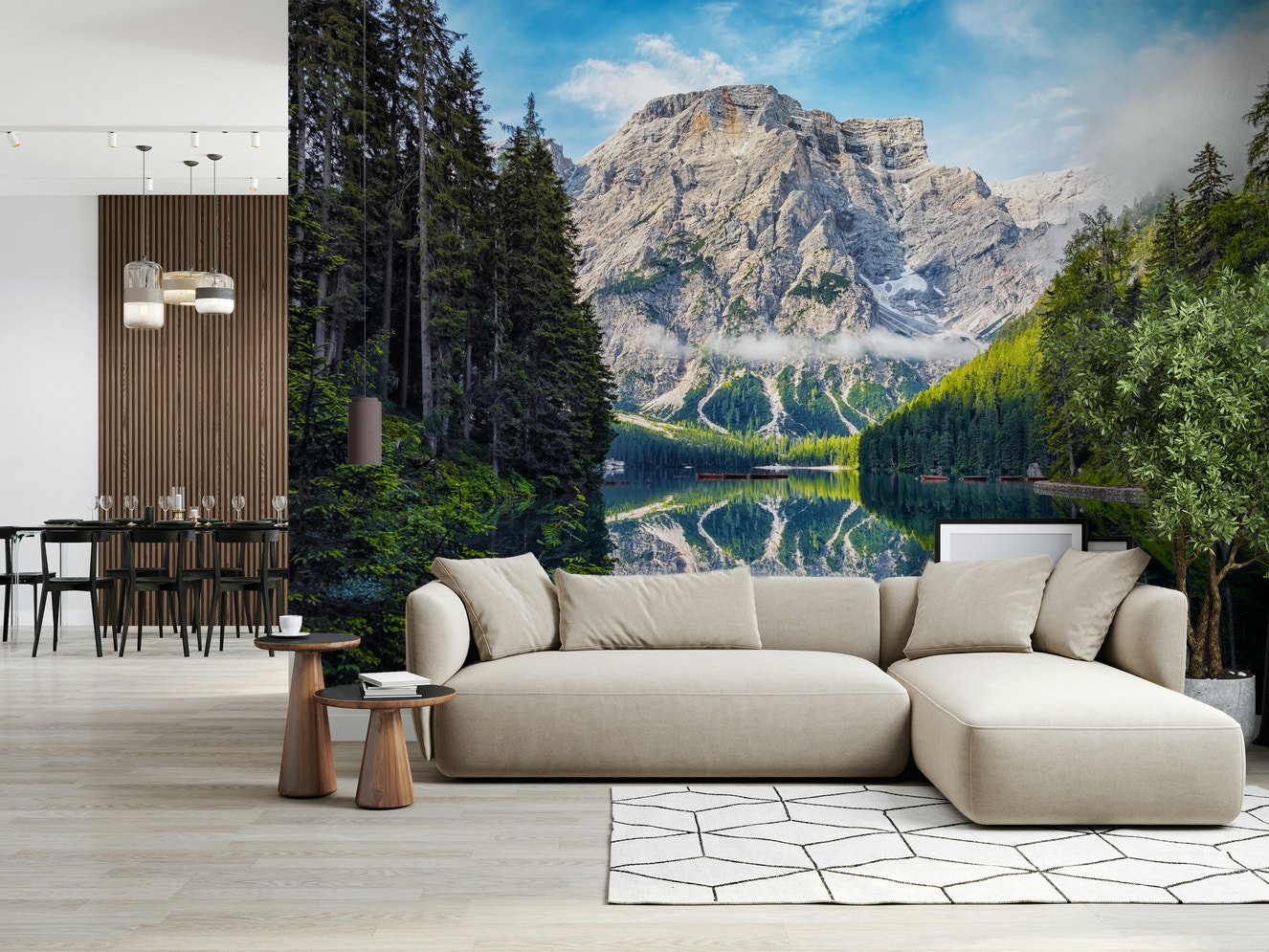 Lake Braies Majesty Wall Mural