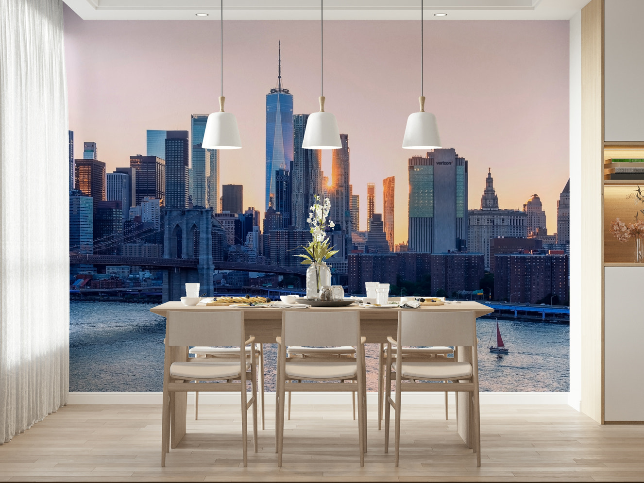 NYC Skyline Dream Wall Mural