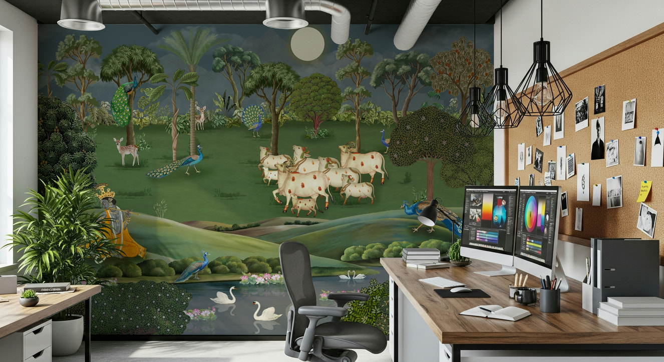 Gokul Grazing Wall Mural