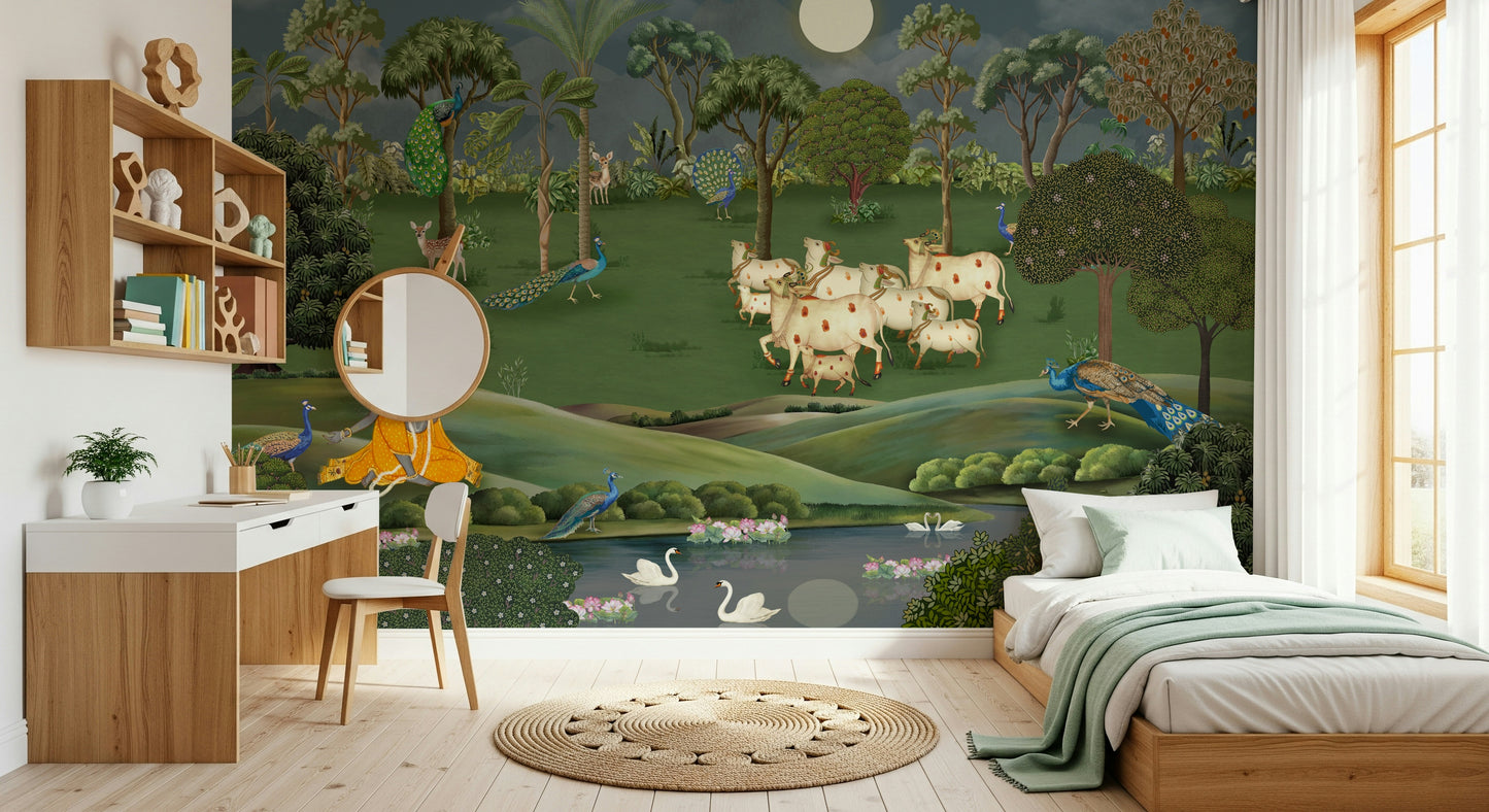 Gokul Grazing Wall Mural