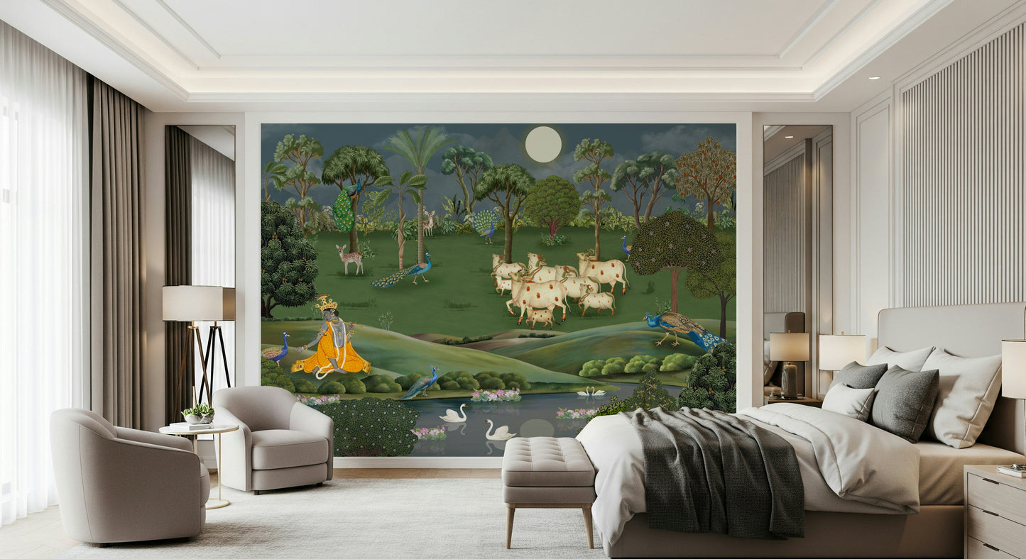 Gokul Grazing Wall Mural